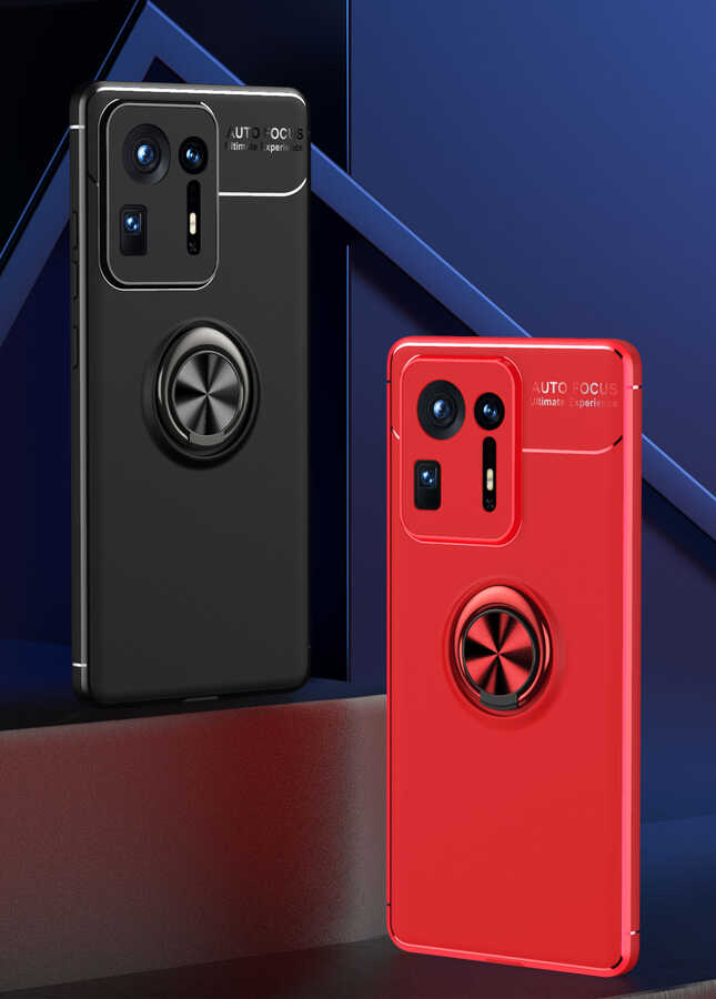 Xiaomi Mi Mix 4 Kılıf Zore Ravel Silikon Kapak Siyah-Mavi