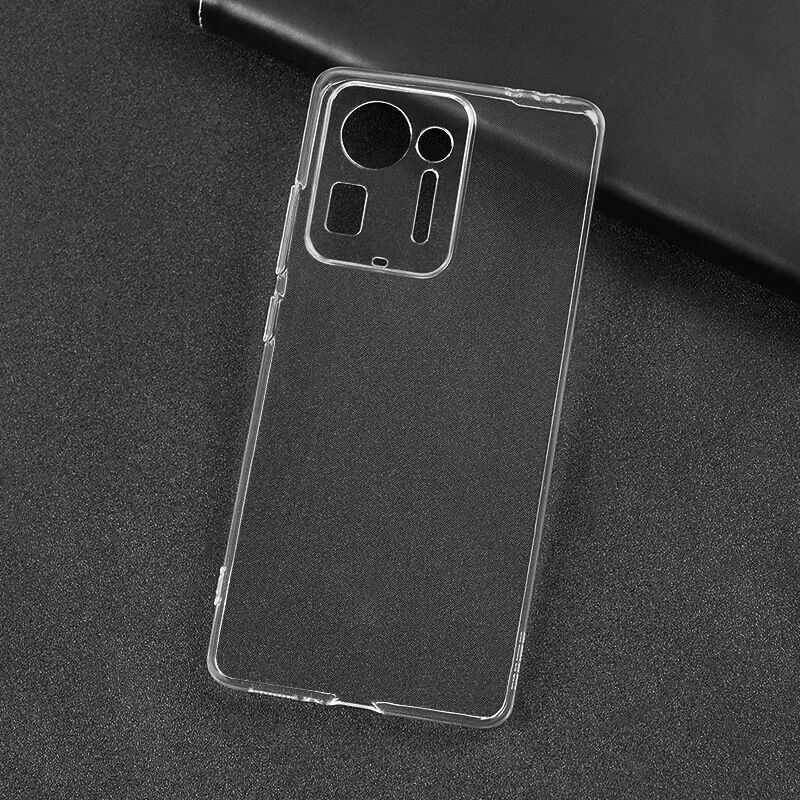 Xiaomi Mi Mix 4 Kılıf Zore Süper Silikon Kapak Renksiz