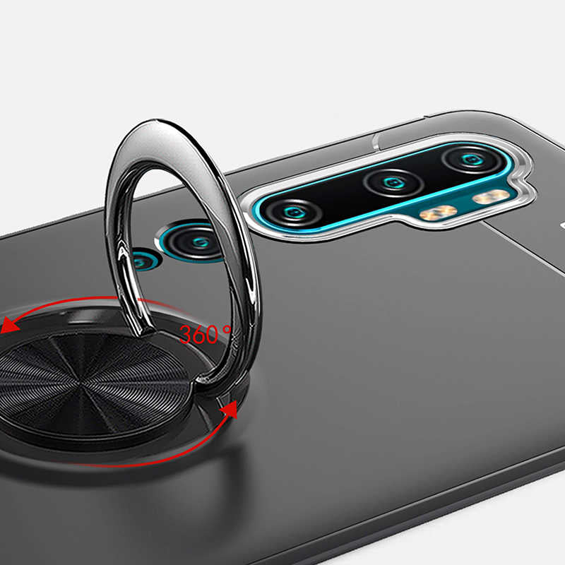 Xiaomi Mi Note 10 Kılıf Zore Ravel Silikon Kapak Siyah