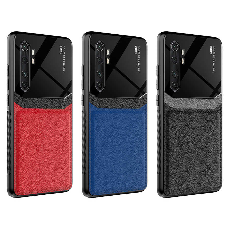 Xiaomi Mi Note 10 Lite Kılıf Zore Emiks Kapak Lacivert