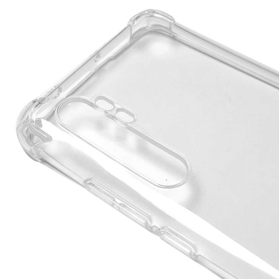 Xiaomi Mi Note 10 Lite Kılıf Zore Kamera Korumalı Nitro Anti Shock Silikon Renksiz