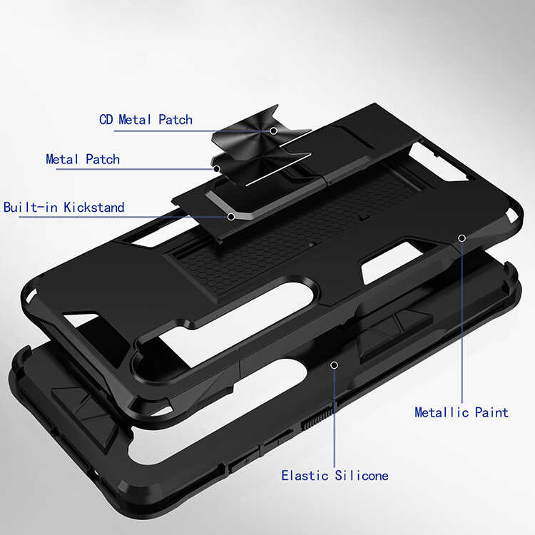 Xiaomi Mi Note 10 Lite Kılıf Zore Volve Kapak Gri