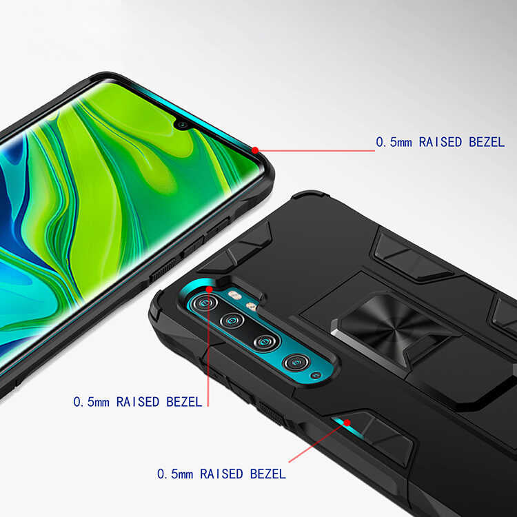 Xiaomi Mi Note 10 Lite Kılıf Zore Volve Kapak Lacivert