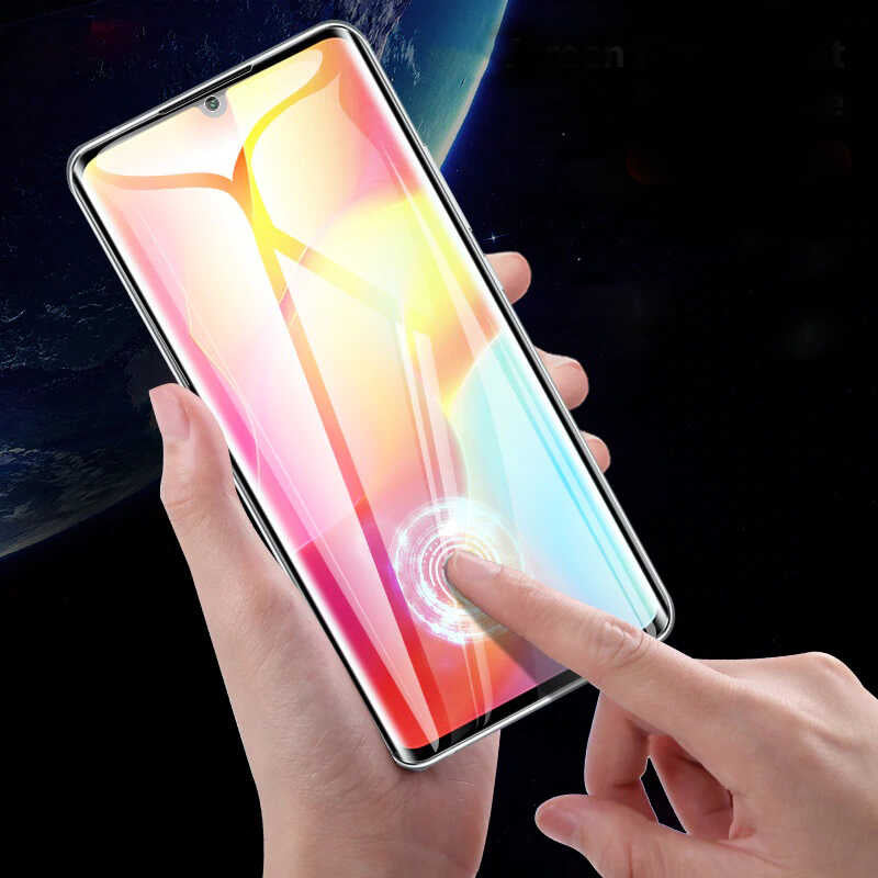 Xiaomi Mi Note 10 Lite Zore Süper Pet Ekran Koruyucu Jelatin Siyah
