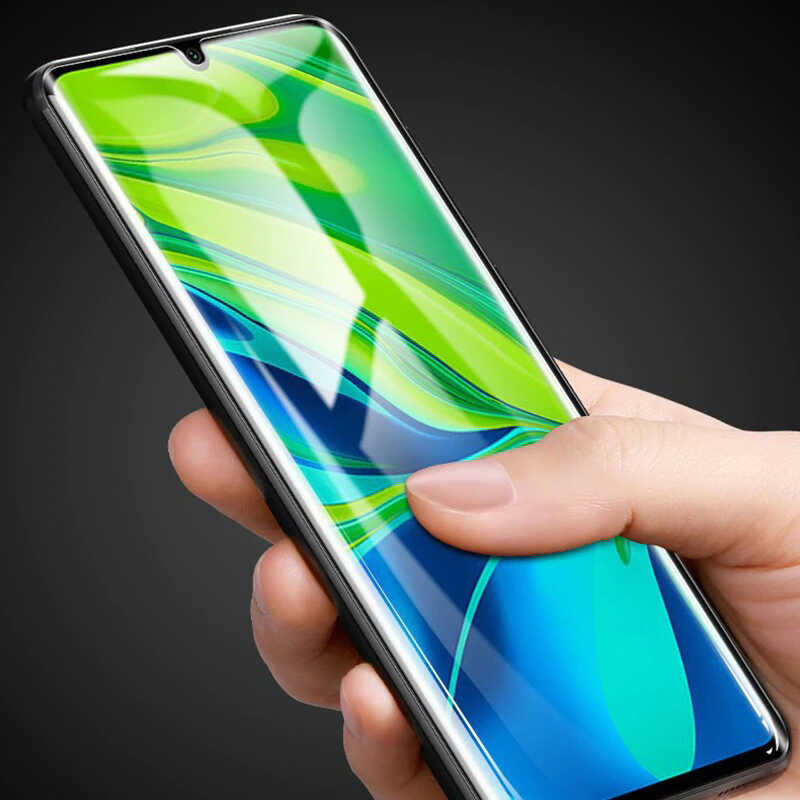 Xiaomi Mi Note 10 Pro Zore Süper Pet Ekran Koruyucu Jelatin Siyah