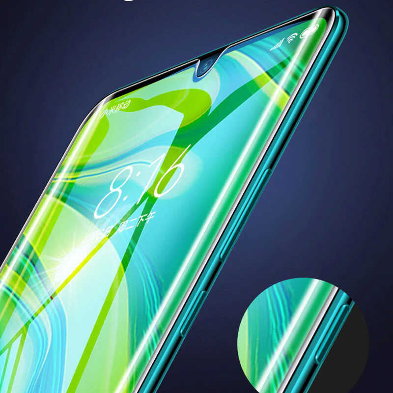 Xiaomi Mi Note 10 Pro Zore Süper Pet Ekran Koruyucu Jelatin Siyah