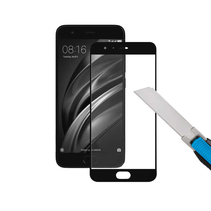 Xiaomi Mi Note 3 Davin 5D Cam Ekran Koruyucu Siyah