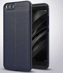 Xiaomi Mi Note 3 Kılıf Zore Niss Silikon Kapak Lacivert