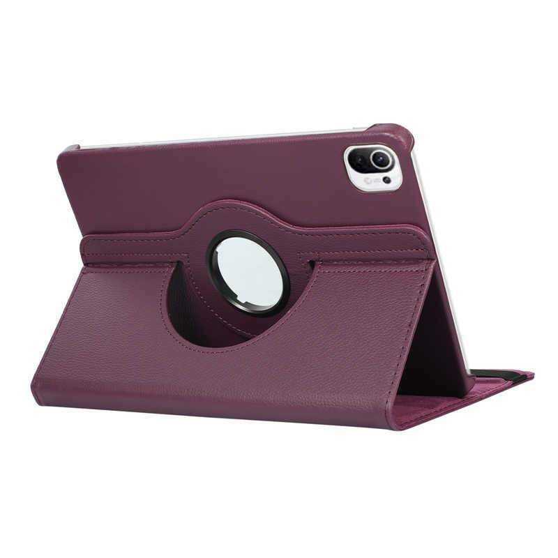Xiaomi Mi Pad 5 Zore Dönebilen Standlı Kılıf Mor