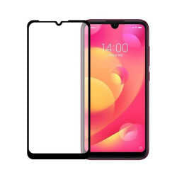 Xiaomi Mi Play Zore Kenarları Kırılmaya Dayanıklı Cam Ekran Koruyucu Siyah