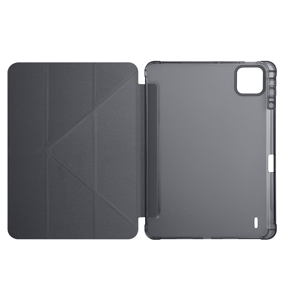 Xiaomi Pad 7 Pro Kılıf Zore Tri Folding Kalem Bölmeli Standlı Kılıf Koyu Yeşil
