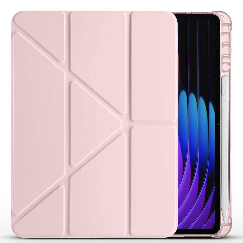 Xiaomi Pad 7 Pro Kılıf Zore Tri Folding Kalem Bölmeli Standlı Kılıf Lila