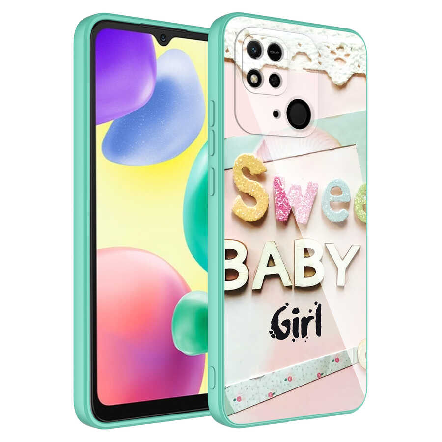 Xiaomi Poco C40 Kılıf Kamera Korumalı Desenli Sert Silikon Zore Epoksi Kapak NO5