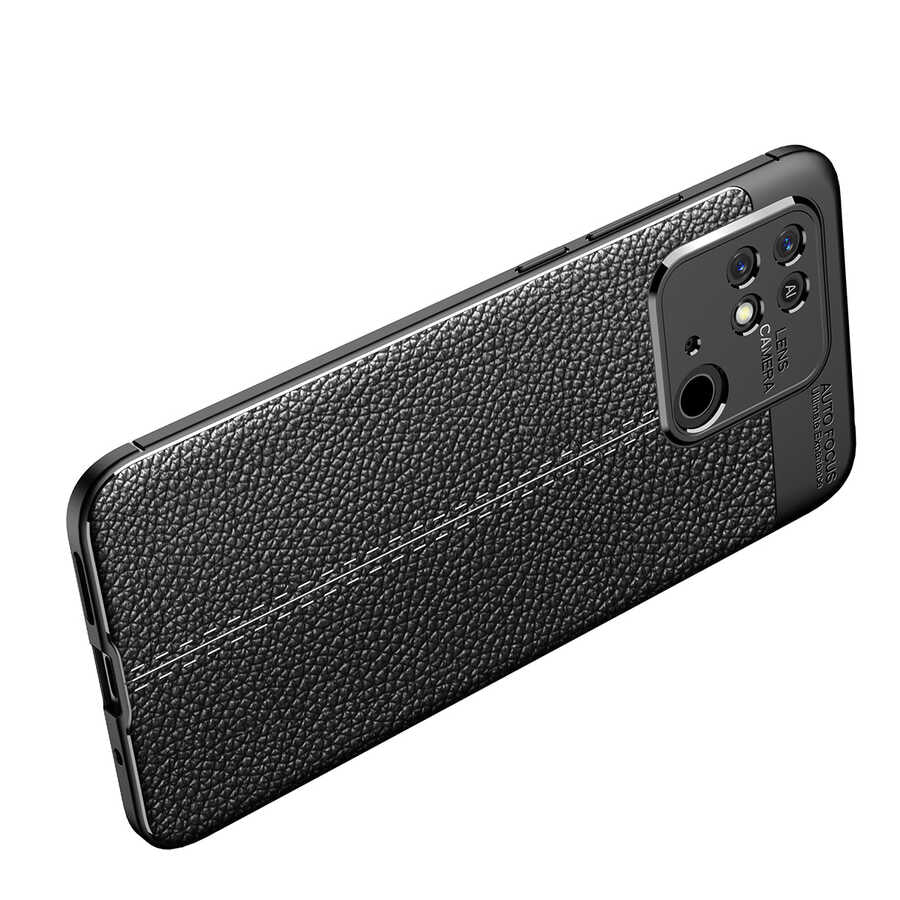 Xiaomi Poco C40 Kılıf Zore Niss Silikon Kapak Siyah