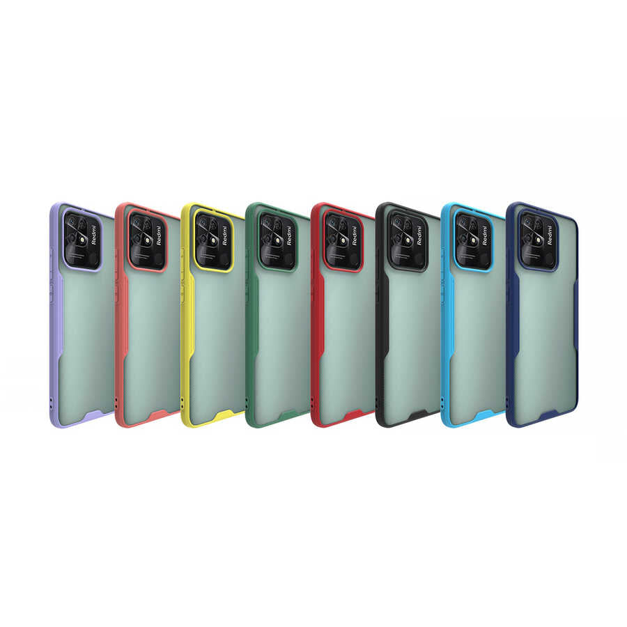 Xiaomi Poco C40 Kılıf Zore Parfe Kapak Kırmızı