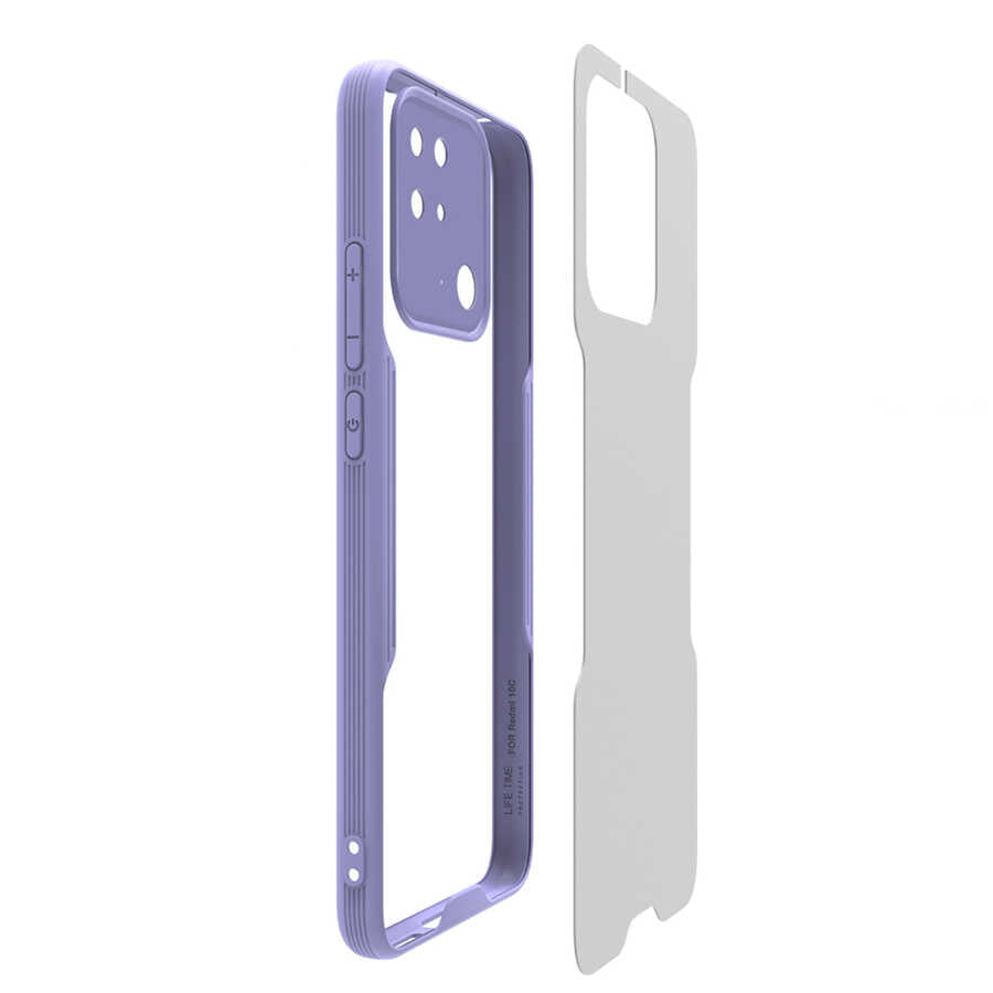 Xiaomi Poco C40 Kılıf Zore Parfe Kapak Sarı