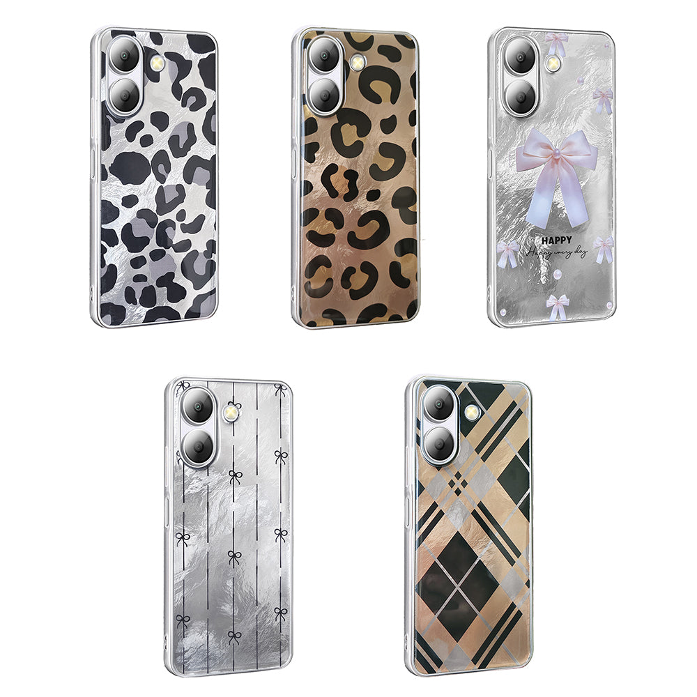 Xiaomi Poco C65 Kılıf Desenli Zore Mep Kapak İncili Fiyonk