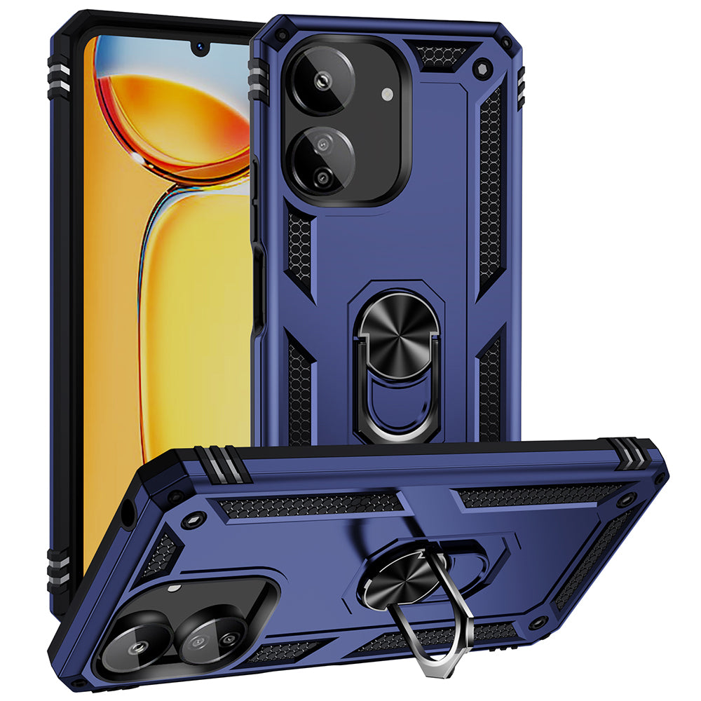 Xiaomi Poco C65 Kılıf Zore Vega Kapak Mavi