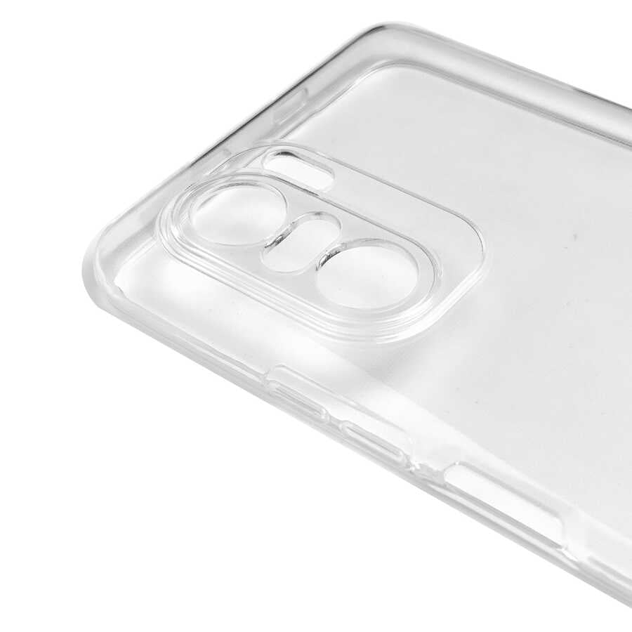 Xiaomi Poco F3 Kılıf Zore Kamera Korumalı Süper Silikon Kapak Renksiz