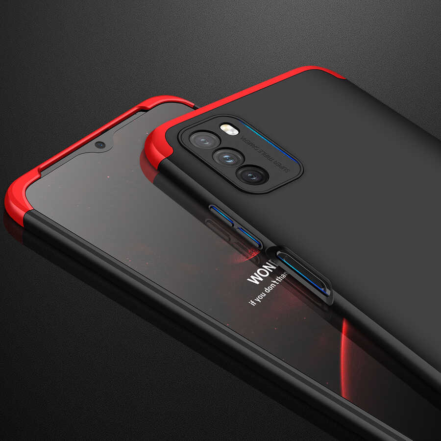 Xiaomi Poco M3 Kılıf Zore Ays Kapak Kırmızı