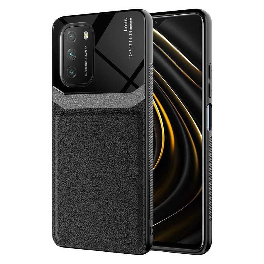 Xiaomi Poco M3 Kılıf Zore Emiks Kapak Lacivert