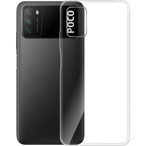 Xiaomi Poco M3 Kılıf Zore Kamera Korumalı Süper Silikon Kapak Renksiz