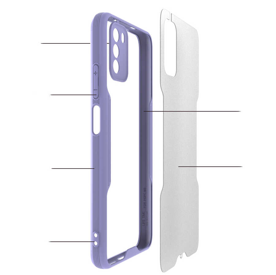 Xiaomi Poco M3 Kılıf Zore Parfe Kapak Koyu Yeşil