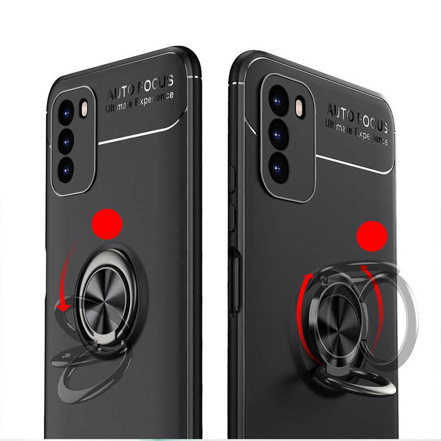 Xiaomi Poco M3 Kılıf Zore Ravel Silikon Kapak Kırmızı