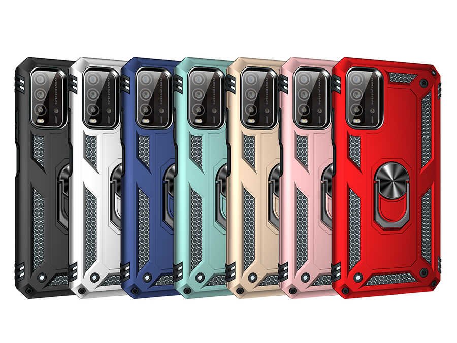 Xiaomi Poco M3 Kılıf Zore Vega Kapak Gri