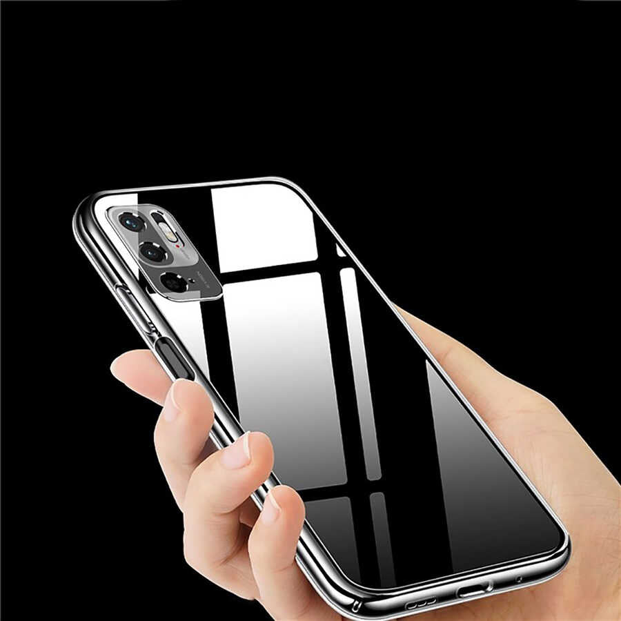 Xiaomi Poco M3 Pro Kılıf Zore Kamera Korumalı Süper Silikon Kapak Renksiz