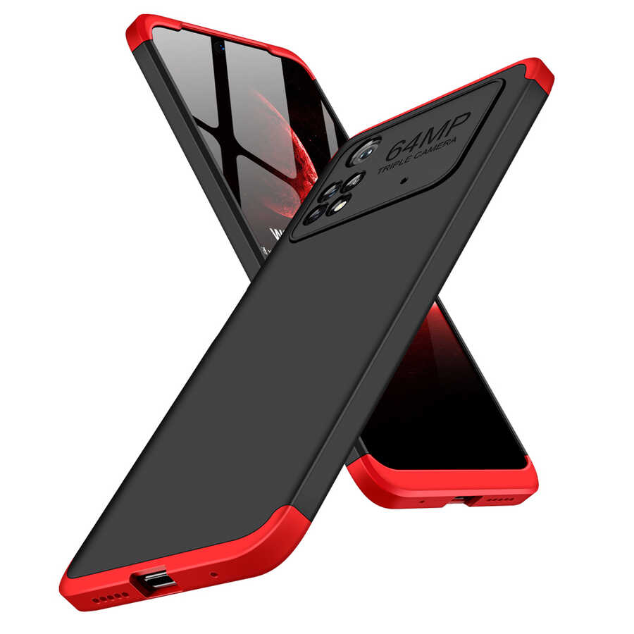 Xiaomi Poco M4 Pro 4G Kılıf Zore Ays Kapak Kırmızı