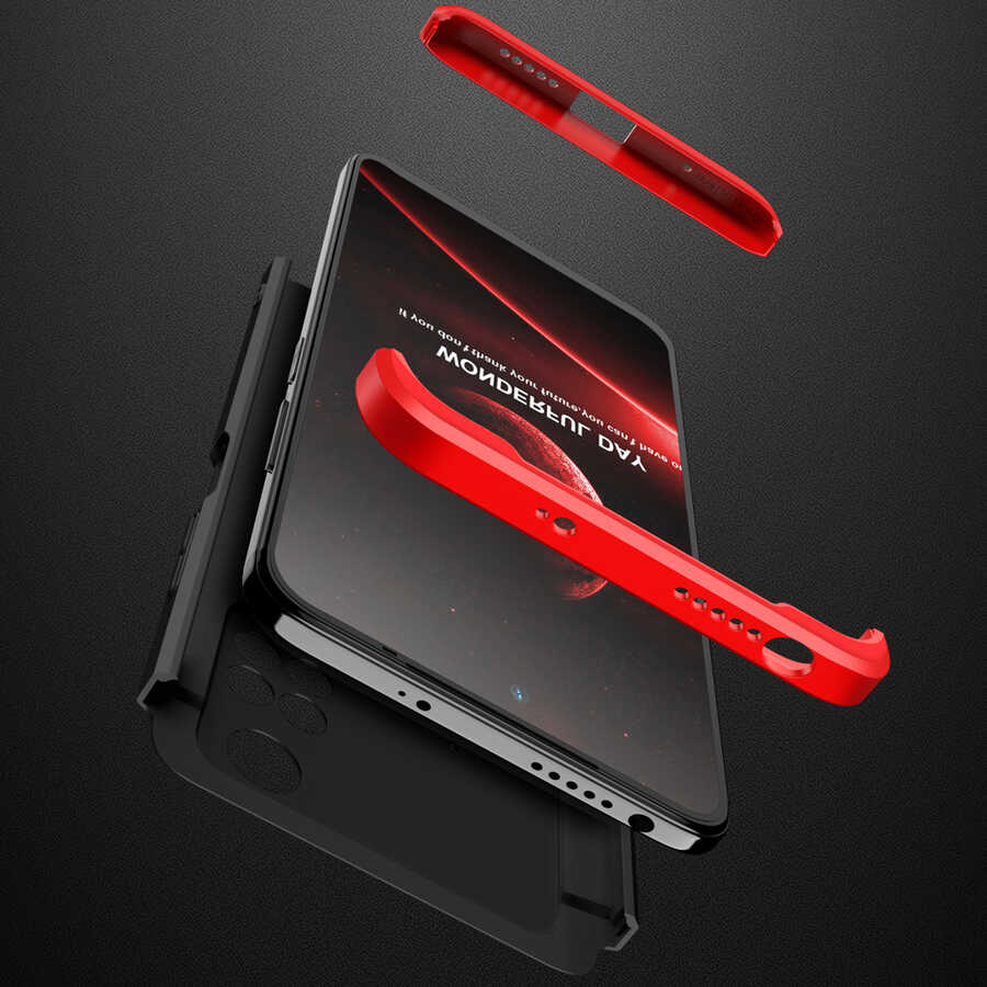 Xiaomi Poco M4 Pro 4G Kılıf Zore Ays Kapak Kırmızı