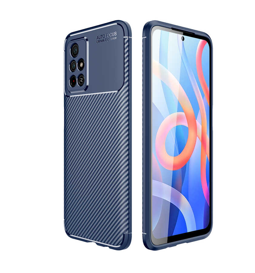 Xiaomi Poco M4 Pro 5G Kılıf Zore Negro Silikon Kapak Lacivert