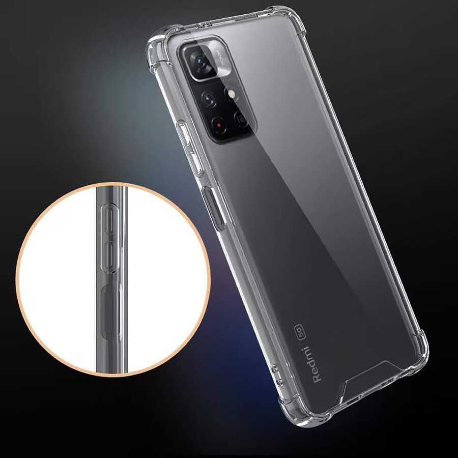 Xiaomi Poco M4 Pro 5G Kılıf Zore Nitro Anti Shock Silikon Renksiz