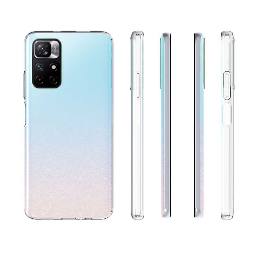 Xiaomi Poco M4 Pro 5G Kılıf Zore Süper Silikon Kapak Renksiz