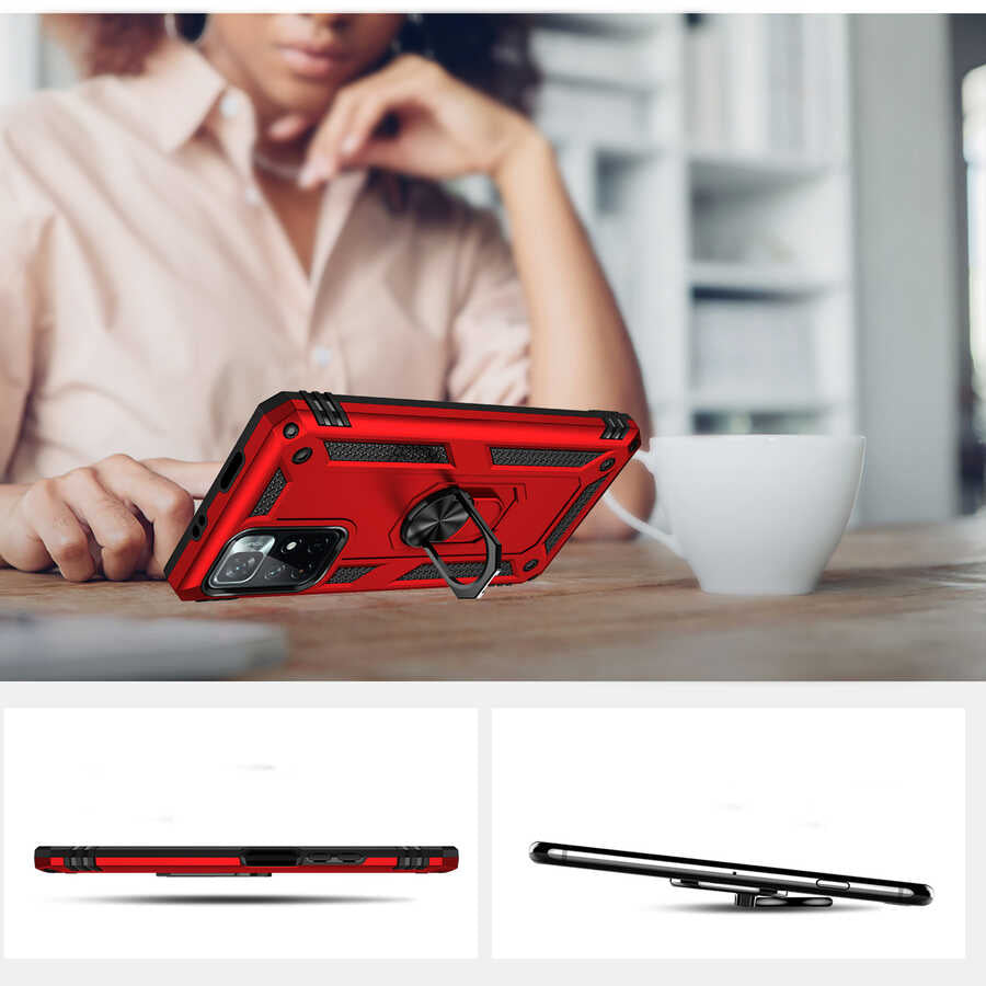 Xiaomi Poco M4 Pro 5G Kılıf Zore Vega Kapak Rose Gold