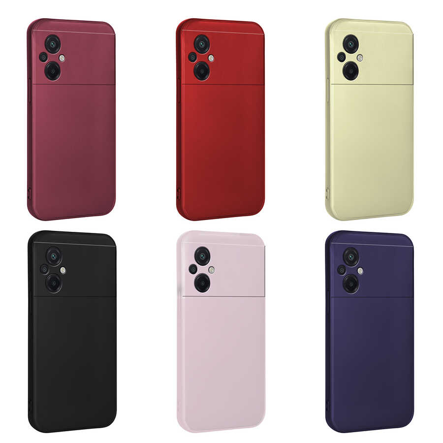 Xiaomi Poco M5 Kılıf Zore Premier Silikon Kapak Lacivert