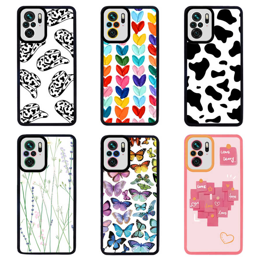 Xiaomi Poco M5S Kılıf Zore M-Fit Desenli Kapak Love Story No2