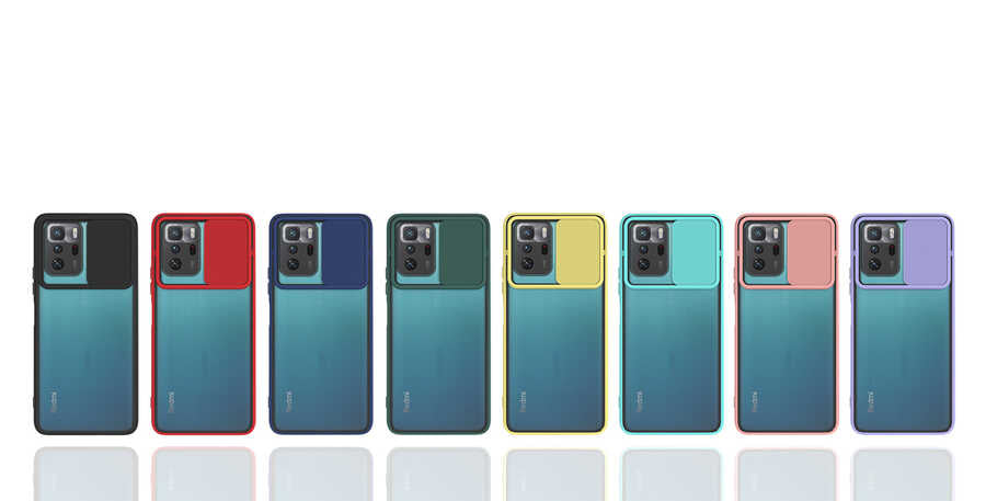 Xiaomi Poco X3 GT Kılıf Zore Lensi Kapak Turkuaz