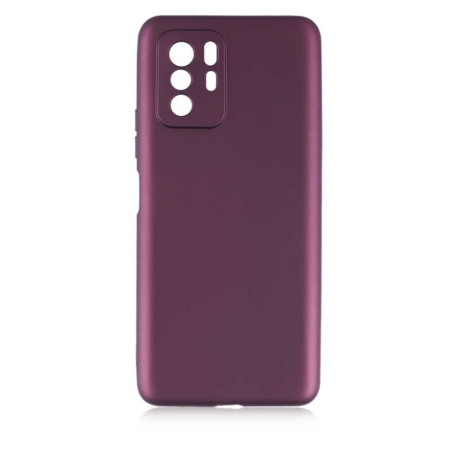 Xiaomi Poco X3 GT Kılıf Zore Premier Silikon Kapak Mürdüm