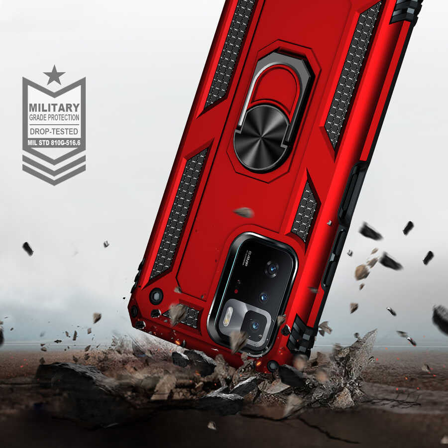 Xiaomi Poco X3 GT Kılıf Zore Vega Kapak Gold