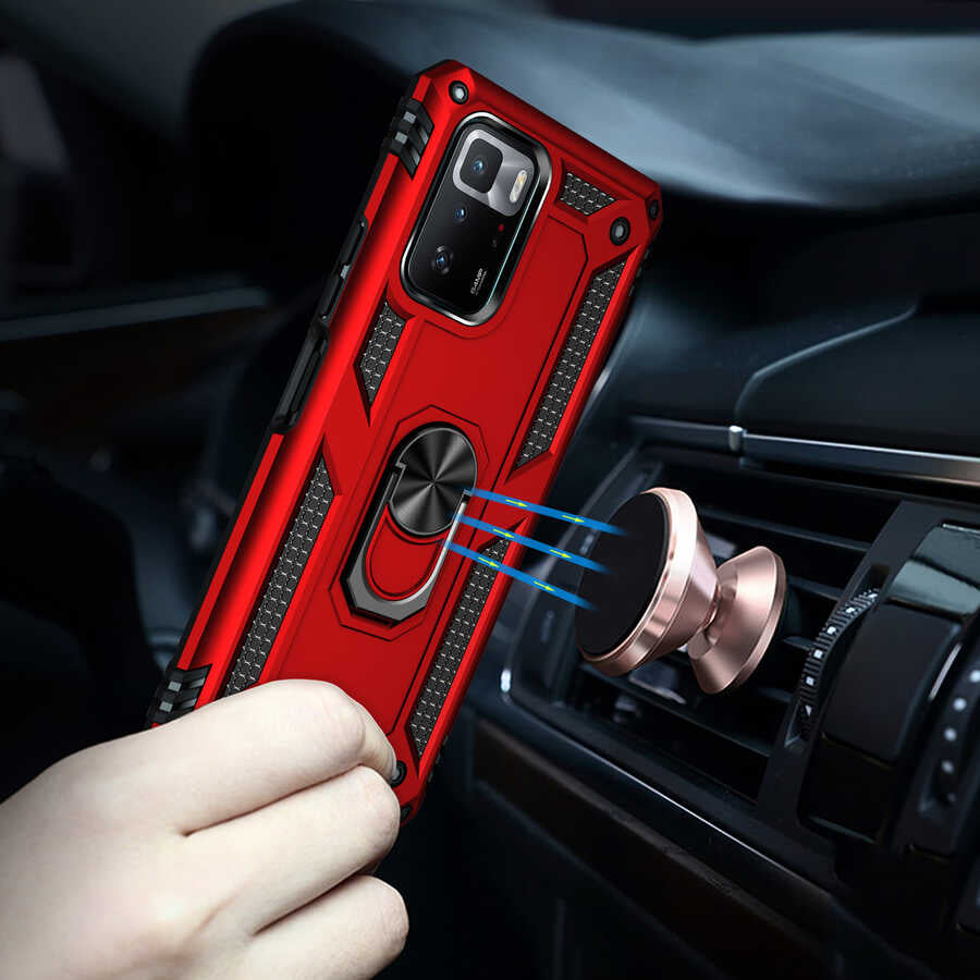 Xiaomi Poco X3 GT Kılıf Zore Vega Kapak Gri