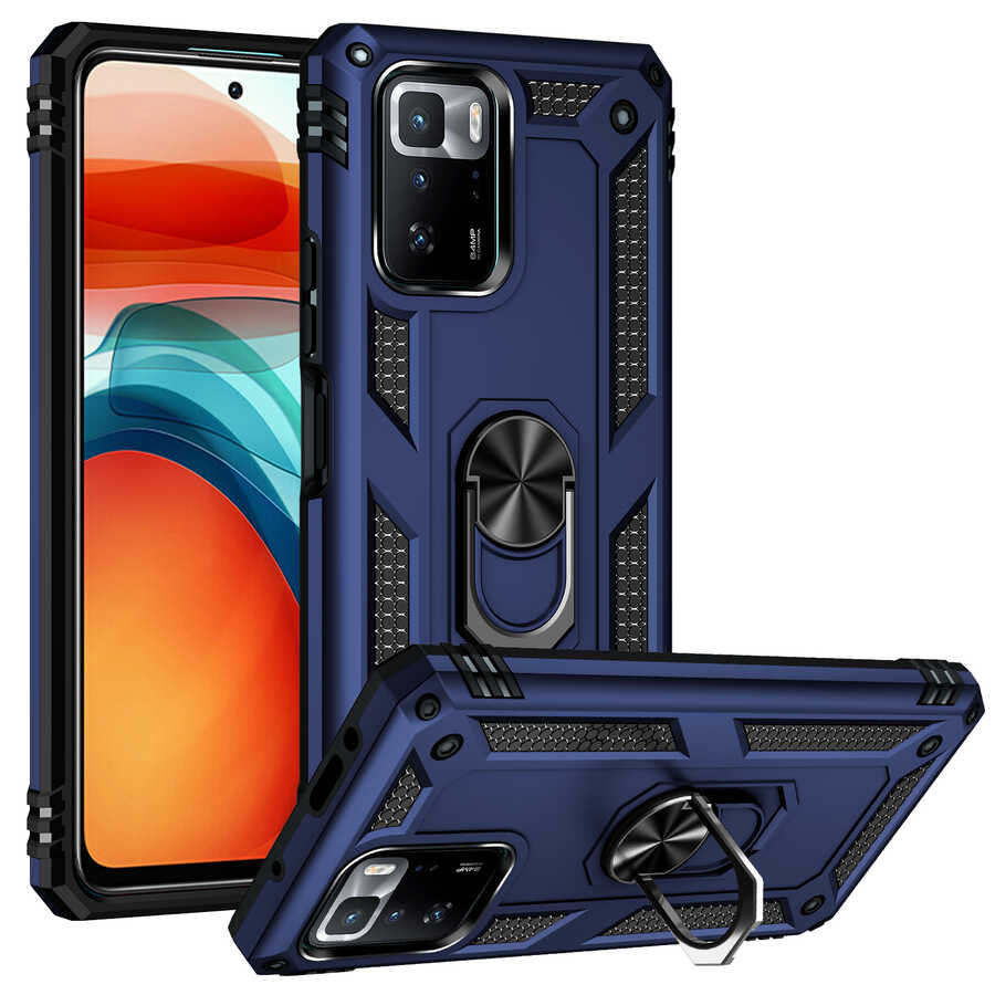 Xiaomi Poco X3 GT Kılıf Zore Vega Kapak Mavi