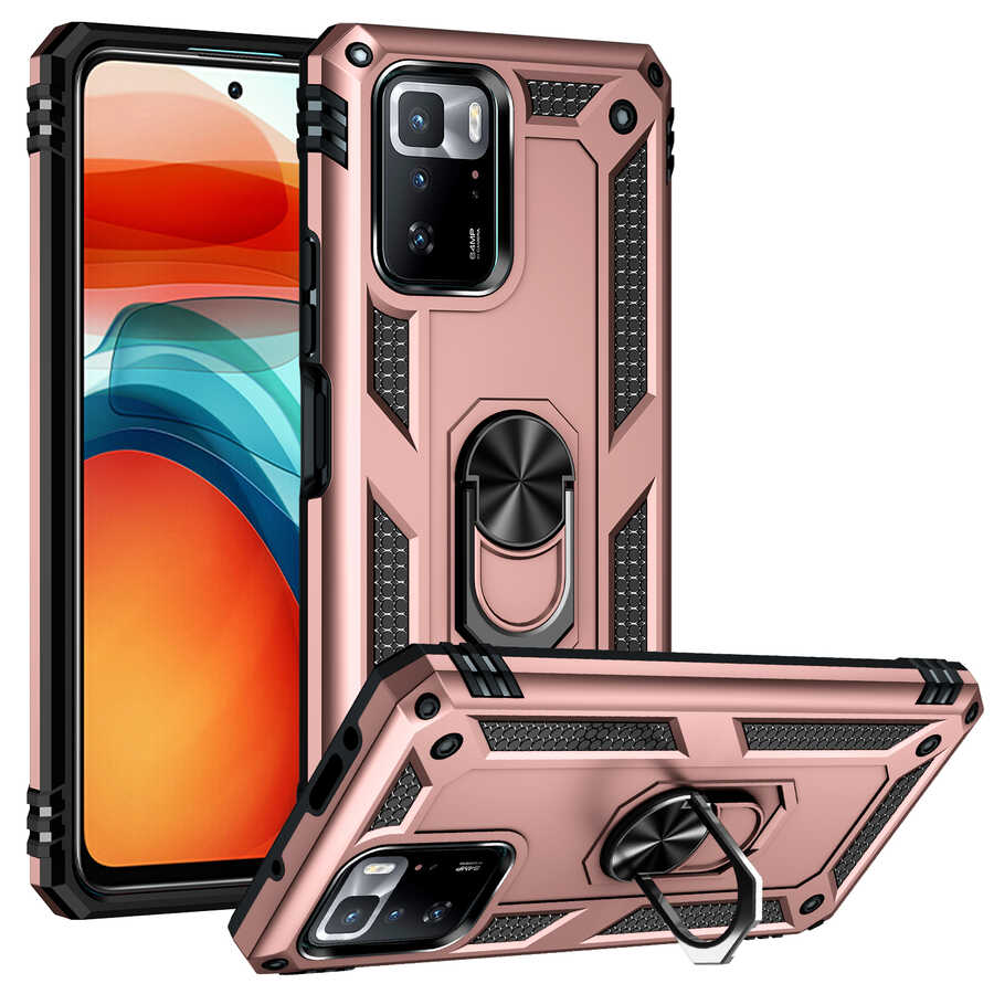 Xiaomi Poco X3 GT Kılıf Zore Vega Kapak Rose Gold