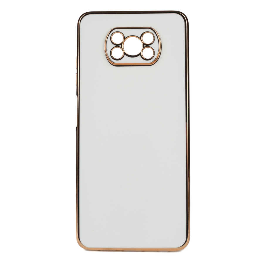 Xiaomi Poco X3 Kılıf Zore Bark Kapak Beyaz