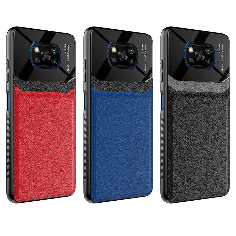 Xiaomi Poco X3 Kılıf Zore Emiks Kapak Siyah