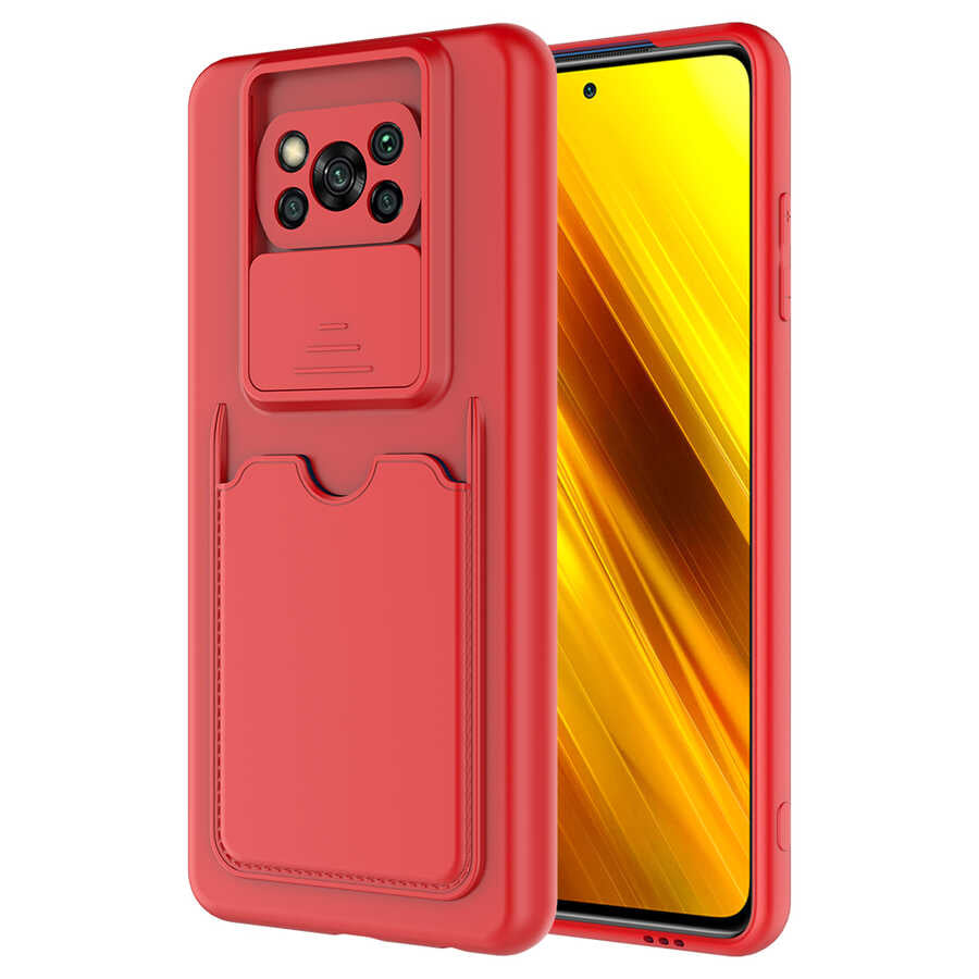 Xiaomi Poco X3 Kılıf Zore Kartix Kapak Lacivert