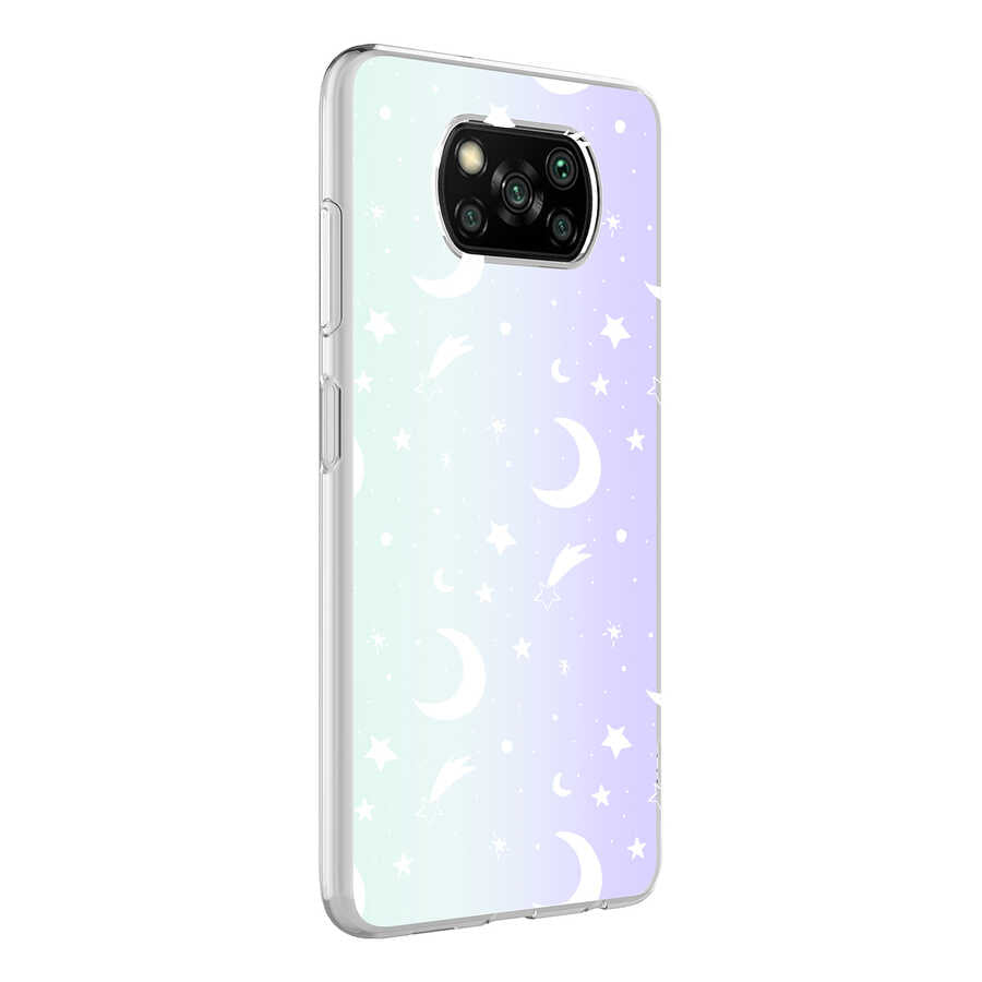 Xiaomi Poco X3 Kılıf Zore M-Blue Desenli Kapak Zebra No1