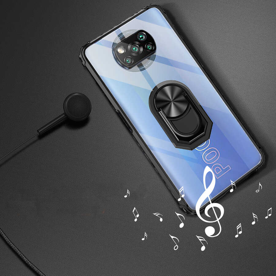 Xiaomi Poco X3 Kılıf Zore Mola Kapak Kırmızı