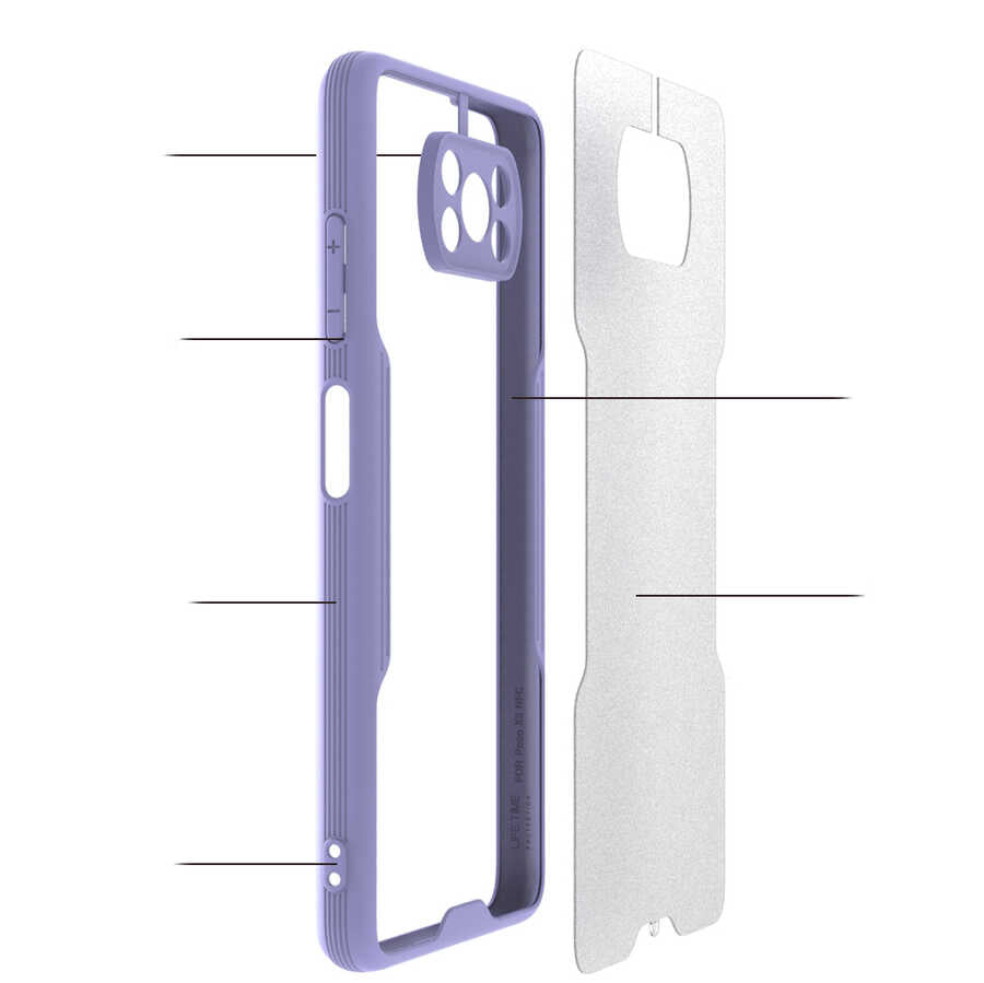Xiaomi Poco X3 Kılıf Zore Parfe Kapak Sarı